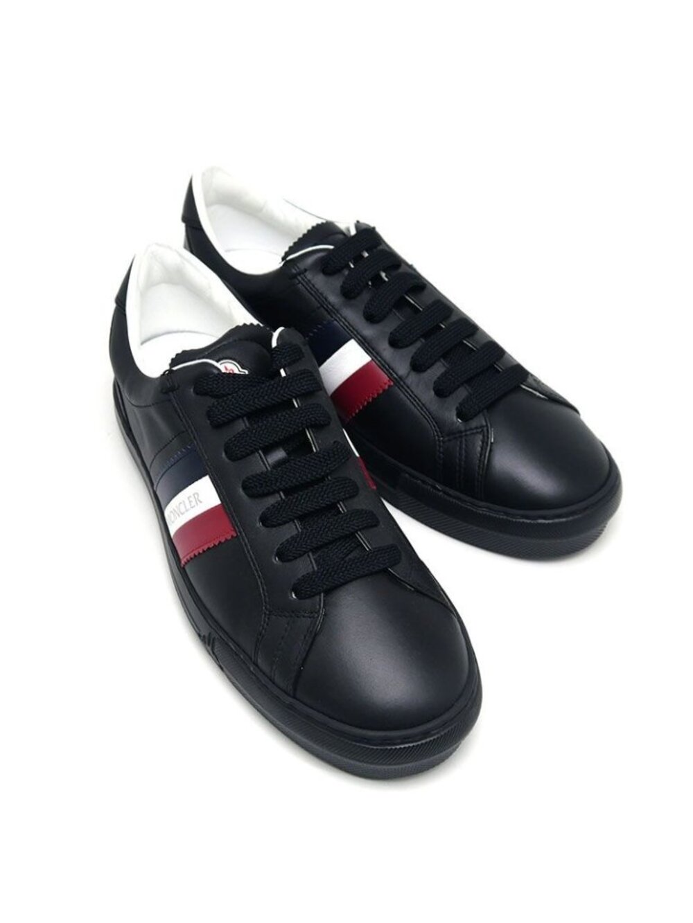Moncler New Monaco Sneakers Leather Black